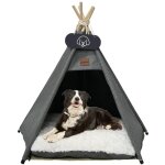 Yozhiqu - tente pour chien, tipi pour petits chiens et chats avec coussins lavables et tableau noir, ... Yozhiqu - tente pour chien, tipi pour petits chiens et chats avec coussins lavables et tableau noir, ...
