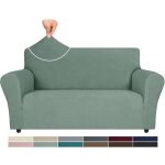 Ystyle housse canap� 2 places, universelle housse canape protection chat chiens griffures, vert clair ...