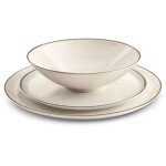 Yumi beige - service de vaisselle 18 pices