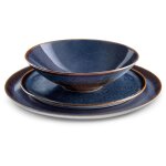 Yumi bleu - service de vaisselle 18 pices