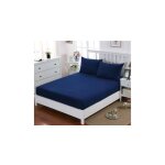 Yzmrbdqc - bedding drap housse - bleu marine, 160 x 200 cm - bonnets 30 cm pour matelas Épais - polyester ... Yzmrbdqc - bedding drap housse - bleu marine, 160 x 200 cm - bonnets 30 cm pour matelas Épais - polyester ...