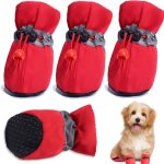 Yzmrbdqc - chaussures pour chien 4 pices, bottes de protection des pattes avec sangles rflchissantes, ...