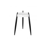 Zafferano - table basse liolà h67cm blanc frêne noir Zafferano - table basse liolà h67cm blanc frêne noir
