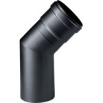 Zeker - courbe coude de chemine pour pole  granuls avec joint silicone, 45 dn  100 mm raccord de ...
