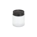 Zeller - bocal avec couvercle en m�tal kitchen essentials, verre stri�