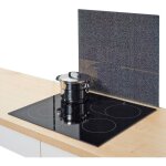 Zeller - plaque de protection en verre granit pour cuisinire - grand