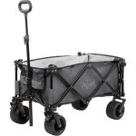 Bollerwagen pliable, gris, chariot de transport, chariot de plage, chariot � main, chariot pliable - ...