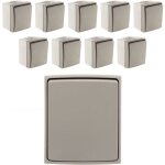 Lot de 10 interrupteurs va et vient ip55 - gris - orok zenitech