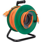 Zenitech - enrouleur de jardin suisse t12 / t13 50m - orange / vert