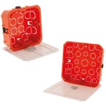 Zenitech - set de 2 boîtes de dérivation cloison sèche - vis + couvercle ajustable Zenitech - set de 2 boîtes de dérivation cloison sèche - vis + couvercle ajustable