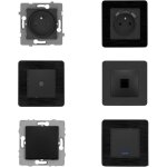 Set de 2 prises 16a + 2 interrupteurs va et vient + prise rj45 + prise tv - id�al t2 zenitech