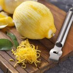 Zesteur de citron, 1 pi�ce, r�pe agrume en acier inoxydable, ustensiles de cuisine, accessoires de cuisine, ...