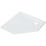 Zeza selva receveur de douche - 100x100x4cm - pentagonal - acrylique - blanc brillant