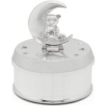 Zilverstad - bote  musique en argent pour enfant, cadeau lgant ours en peluche taille: fi 74x83 mm ...