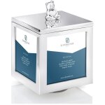 Zilverstad - cadre pour 4 photos, carrousel argent� avec bo�te � musique ours en peluche taille: 77x77x109 ...
