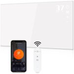 Chauffage mural infrarouge avec thermostat - 600 watts chauffage infrarouge autonome mural chauffage ...