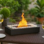 Zmh chemine flamme de table thanol unit de feu pour table pour balcon chambre  coucher maison fte ...