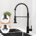 Robinet de cuisine haute pression robinet de cuisine - robinet avec douchette mlangeur extensible en ...