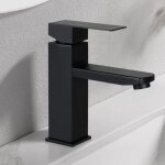 Robinet salle de bain lavabo - robinet haute pression eau chaude et froide robinet en acier inoxydable ...