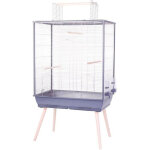 Zolux cage grillag�e sur�lev�e pour oiseau - pour perruche, calopsitte, canari - 81 x 48 x 152 cm - n�olife ...