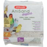 Sable anisand crystal litire 2 kg pour oiseaux zolux