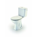 Zoom - cuvette wc nue polo - roca - 65, 5x35cm blanc