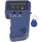 125khz em4100 lecteur copieur de cartes d'identit rfid portable + 1 porte - cls