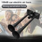 Zoternen - 150 db dual trumpet air horn loud electric 12 - 24v avec soupape d'�lectrovanne pour voiture ...