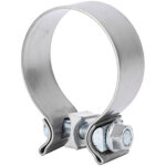 Zoternen connecteur de tuyau d'�chappement en acier inoxydable, 66. 5mm / 2, 62 pouces, pince de joint ...