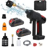 Zoternen nettoyeur haute pression � batterie, max 60 bar avec 2 batteries, pulv�risateur de mousse, 10l ...