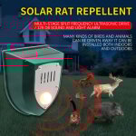 Zoternen - rputeur  ultrasons lectroniques solaires avec alarme de capteur de mouvement pir titum ...
