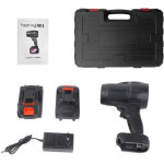 Zoternen - souffle sans fil de feuilles 21v poussi�re �lectrique � la main avec des piles 2 pcs � vitesse ...