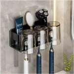 Zvd - 1 pc (noir)porte brosse � dents electrique, porte brosse � dents mural, auto - adh�sif porte brosse ...