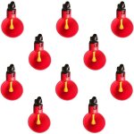 Zvd - 10 pi�ces volaille eau potable tasses automatique en plastique poulet cage bols d'eau caille piegon ...