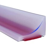 Zvd - 100cm transparent barrier de douche - anti d�bordement pour douche � l'italienne silicone auto ...