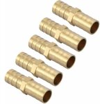 Zvd - 12mm 5pcs)raccord de tuyau droit � deux voies raccord en laiton barbel� connecteur de tube jonction ...
