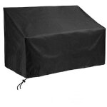 Zvd - 1pc noir housse de protection pour banc de jardin 3 places, housse de banc ext�rieur �tanche tissu ...