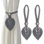 Zvd - lot de 2 embrasses de rideaux, pour rideaux, boh�me, corde de rideau, faits � la main, clips d�coratifs, ...