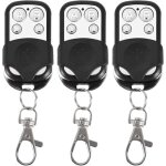 Zvd - lot de 3 t�l�commandes universelles pour portail automatique fr�quence 433, 92 mhz code fixe, 4 ...