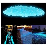 Zvd - 300pcs pierre lumineuse, cailloux lisses de rsine, pierre lumineuse exterieur dcoratives pour ...