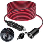 Zvd - 3m rallonge allume cigare, 12 v / 24 v chargeur de voiture allume cigare prise, adaptateur �tanche ...