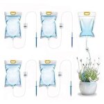 Zvd - lot de 5 sacs d'irrigation goutte  goutte  goutte  dbit rglable de 3, 5 l systme d'arrosage ...