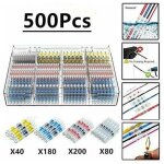 Zvd - 500pcs cosses electriques souder gaine thermor�tractable, maidodo thermor�tractables souder bout ...
