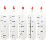 5pcs 250ml flacons compte - gouttes bouteilles liquides fiole vide en plastique avec balance presser ...