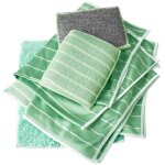 Zvd - lot de 6 chiffon bambou microfibre pour vitres miroirs carreaux carrosserie microfibre bambou vitre ...