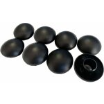 Zvd - lot de 8 capuchons de poteaux noir 25mm pour trampoline