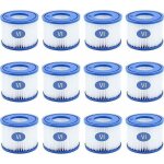 Zvd - lot de 8 cartouches filtrantes pour piscine de type vi pour bestway taille 6 - 58323