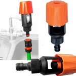 Zvd - adaptateur de robinet de cuisine universel - connecteur tuyau d'arrosage, 2 pcs (orange)