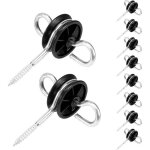 Zvd ancrages de poigne de porte de clture lectrique, 10 pices, isolateurs de clture lectrique, ...