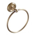 Zvd - anneau de serviette antique en laiton - perc� pour installer - porte - serviettes mural pour salle ...